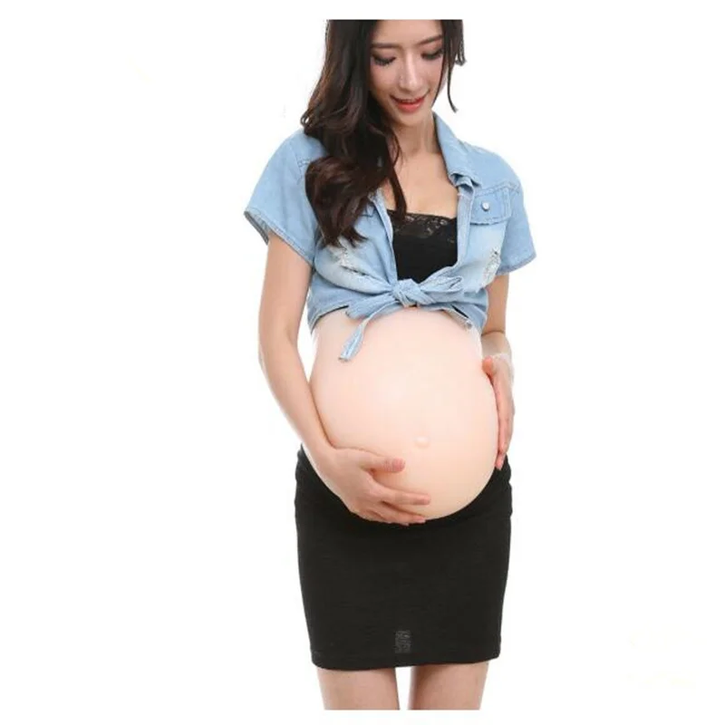 Мягкий силиконовый живот ложный беременный животик Pregancy Twins 8 10 месяцев 4800 г