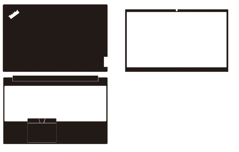 

3PCS Skin Sticker Full Cover Protection Film For Thinkpad E15 Gen 2/1 P50 P51 P52 P70 P71 L412 L420 L421 SL410 E530 E535 E545