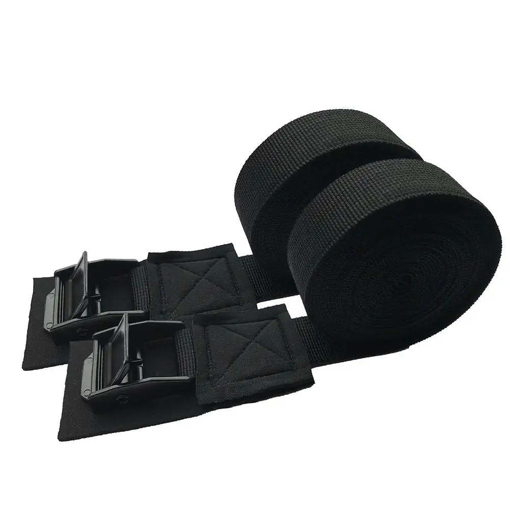 

1 Pair 9.8in Buckle Tie-Down Belt Cargo Straps for Car Motorcycle Bike with Buckle Tow Rope Strong Ratchet Belt for Luggage Bag
