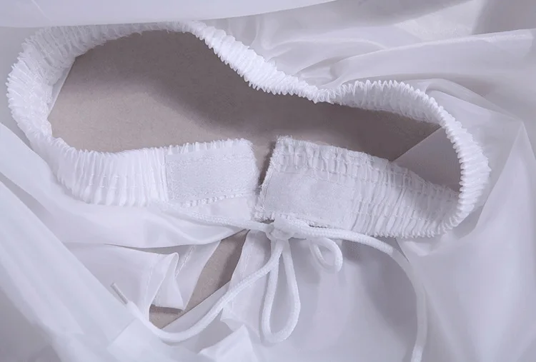 Новинка белая Нижняя юбка с двумя кольцами трапециевидная шлейф | Свадьбы и