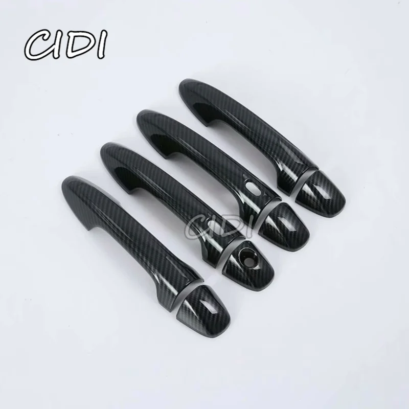 

Автомобильные аксессуары, черная крышка дверной ручки из АБС-углеродного волокна, Стайлинг автомобиля для Toyota Hilux Revo Rocco 2016 2017 2018 2019 2020 2021