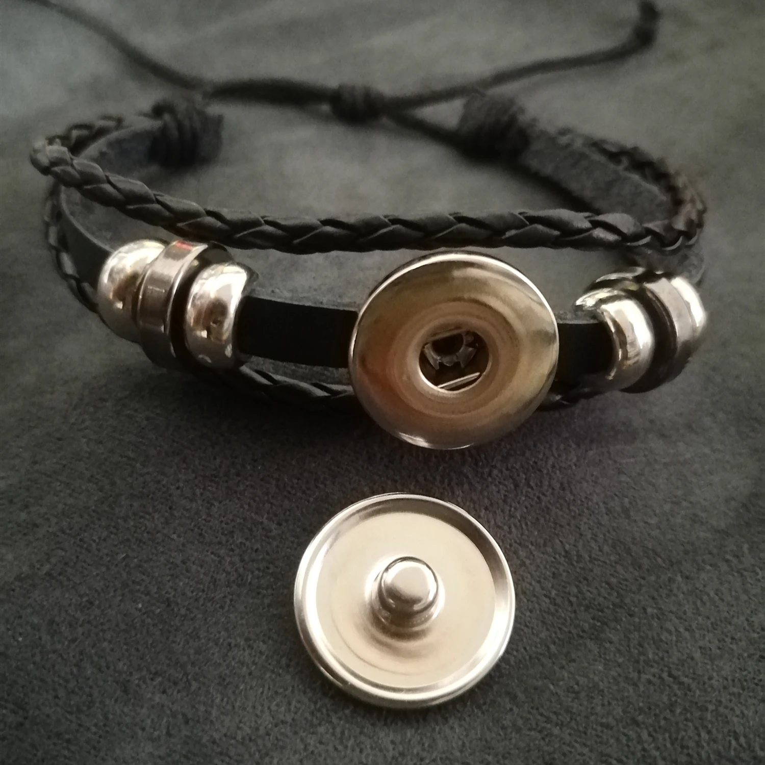 2019 Новая мода популярный Ретро стиль Элвиса веревка кожаный плетеный браслет на