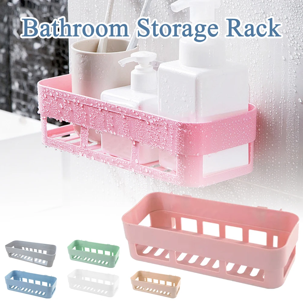 

Shower Caddy Wall-Mounted Bathroom Storage Shower Organizer Self-Adhesive Bathroom Shelf