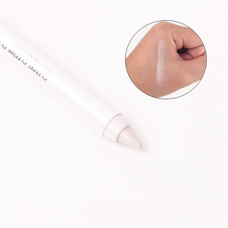 Женская Стойкая подводка для глаз карандаш макияжа пигмент водостойкая белая