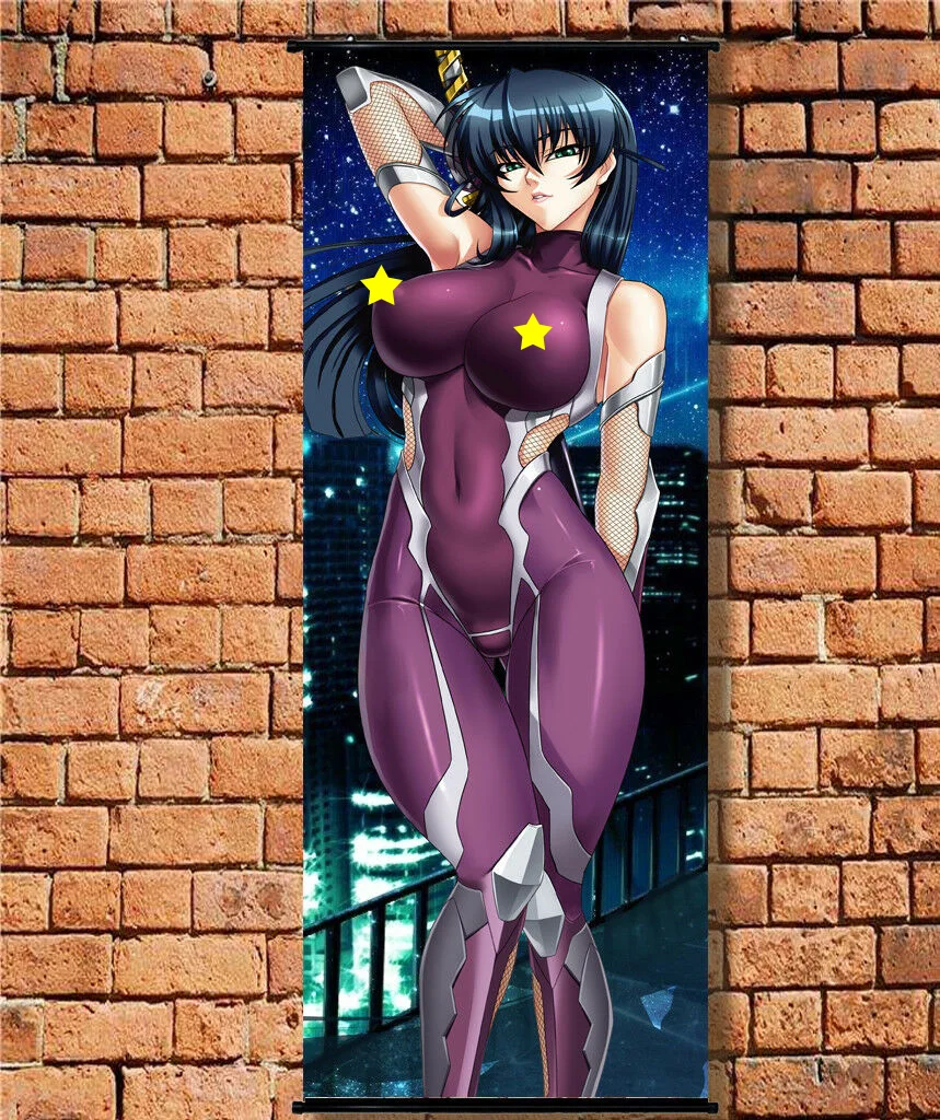 Аниме тайманин асаги ткань плакат стены прокрутки картина длинные 105x40 см | Дом и