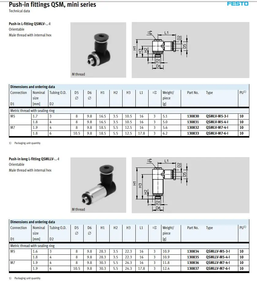 QSML-M3-4 QSML-M5-4 QSML-M5-6 QSML-M7-4 QSM-M7-6-I-R Festo Быстрой вставки резьбовое соединение воздушные инструменты разъем QSML серии