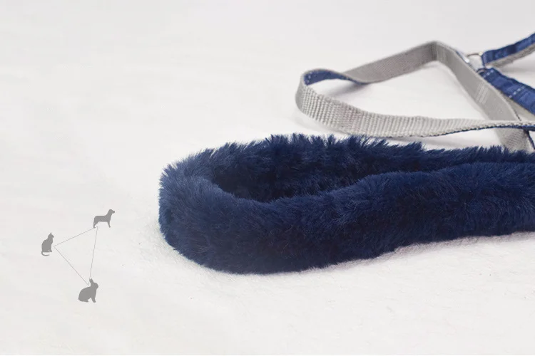 Pet зимнего Комфортные Теплый Регулируемый съемная Нагрудного Поводок Четыре