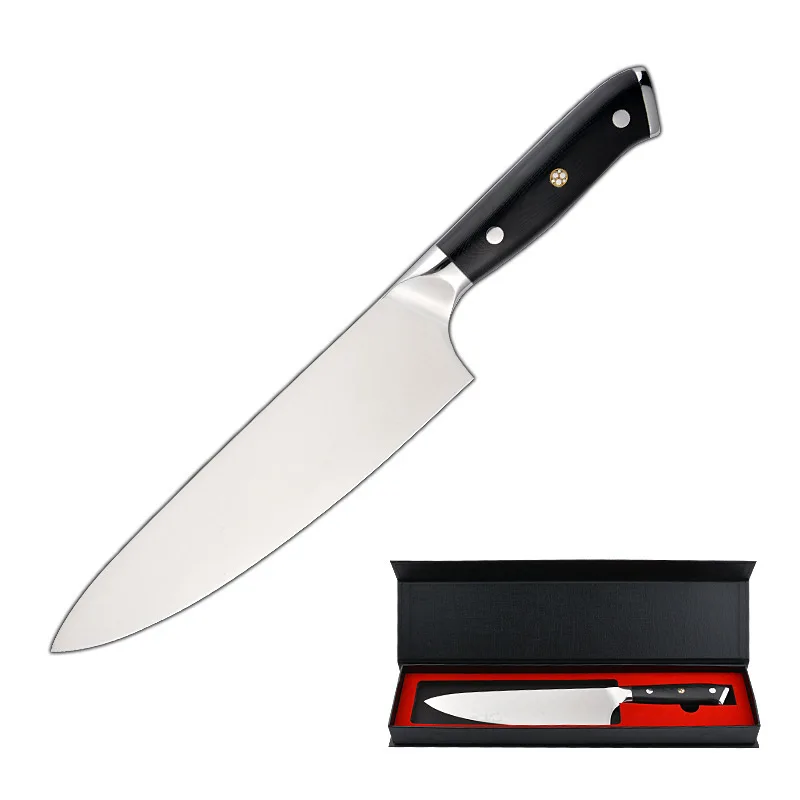 

Japanese Kitchen Knives 8 Inch Chef Knife Set Germany 1.4116 High Carbon Steel Santoku Fishing Sharp Cooking Knife Handmade