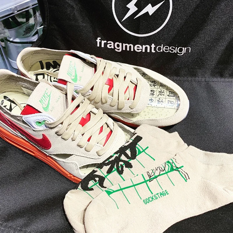 Оригинальные уличные модные хлопковые носки необычный наряд дня OOTD поцелуй