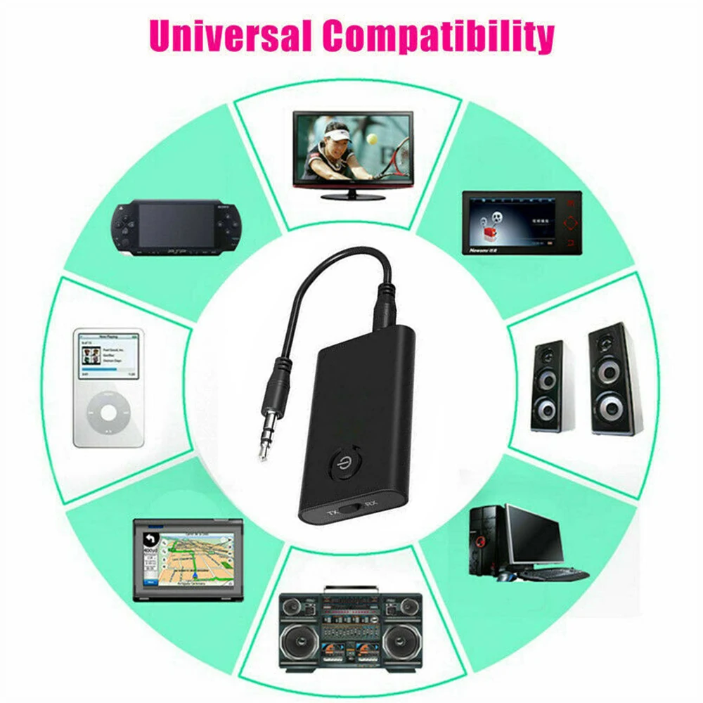 

AUX Bluetooth Transmitter Accessories Built in Audio Black Speaker Wireless