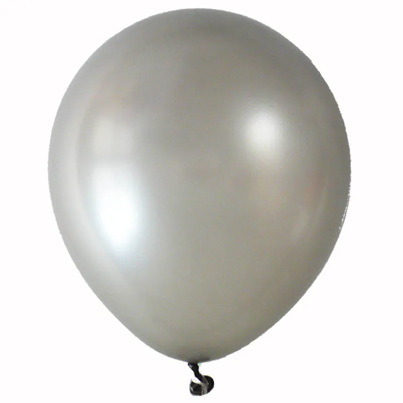 Silver 10, 20 шт./лот, 10 дюймов, 2,2 г, золотые, серебристые, розовые латексные воздушные гелиевые шары, праздничные, свадебные украшения, принадлежности для дня рождения - Цвет: Silver