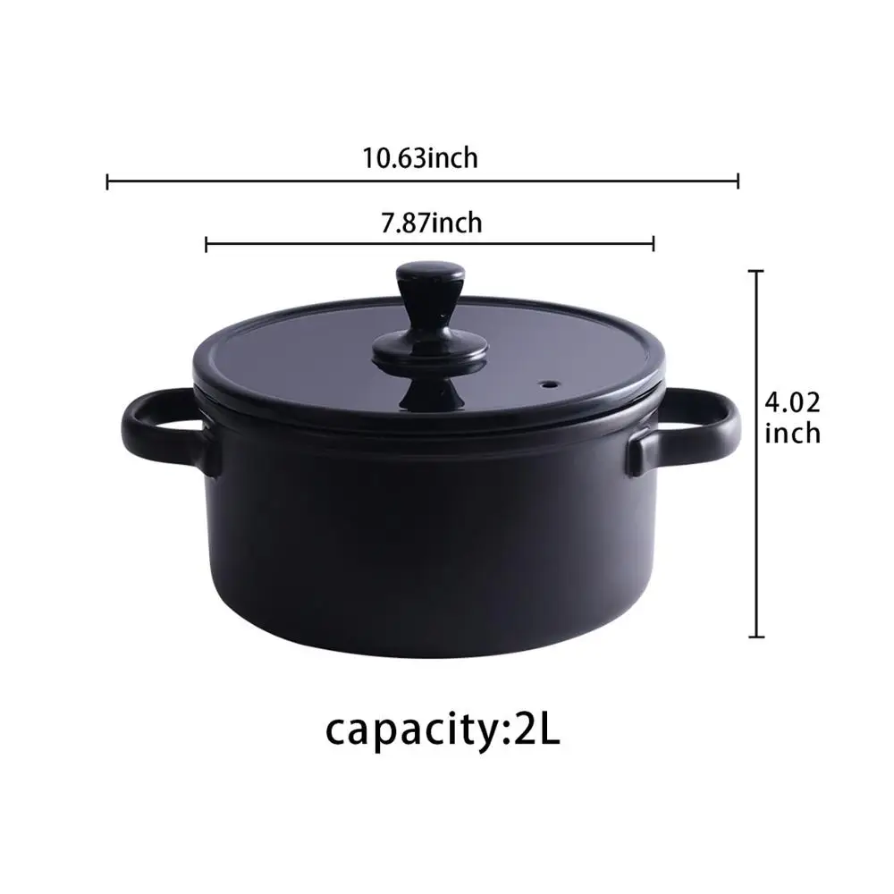 Домашняя кастрюля для тушения супа керамическая газовая плита открытого огня