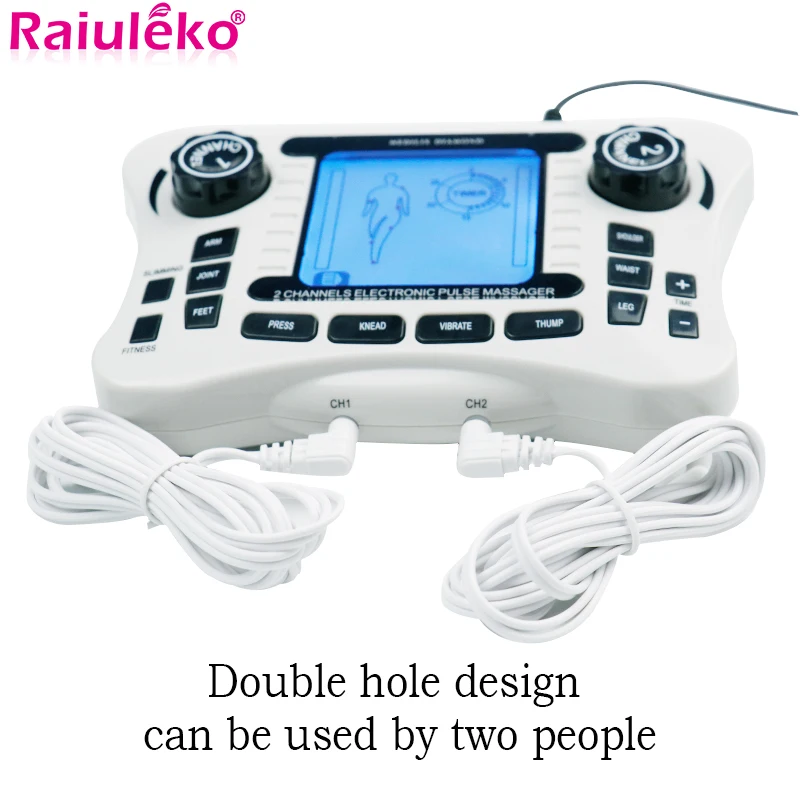 12 режимов тенсовый Массажер иглоукалывание импульсный похудения мышцы