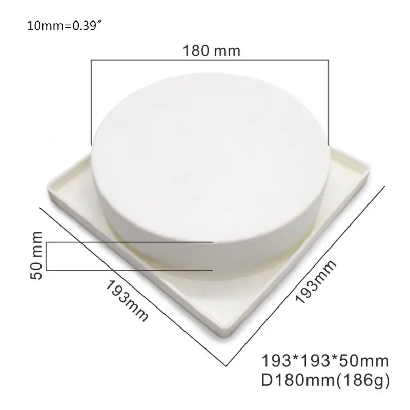 

Round Mirror Mousse Mould Silicone Mooncake Cake Dessert Mold Pastry Chocolate Decorating Tool Kitchen Supplies
