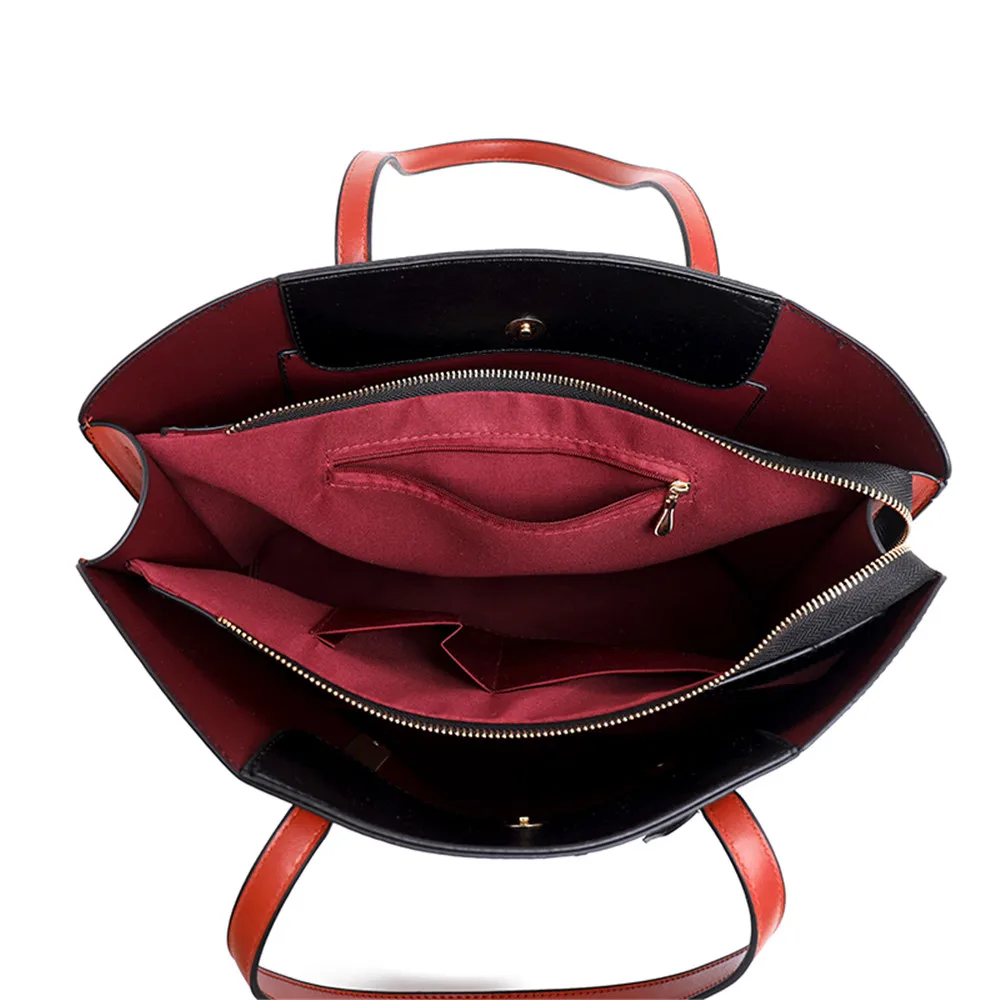 

Retro Large Women Handbag Solid Color High Quality Leather Female Shoulder Bag Large Capacity Ladies Casual Travel Tote Bag Sac