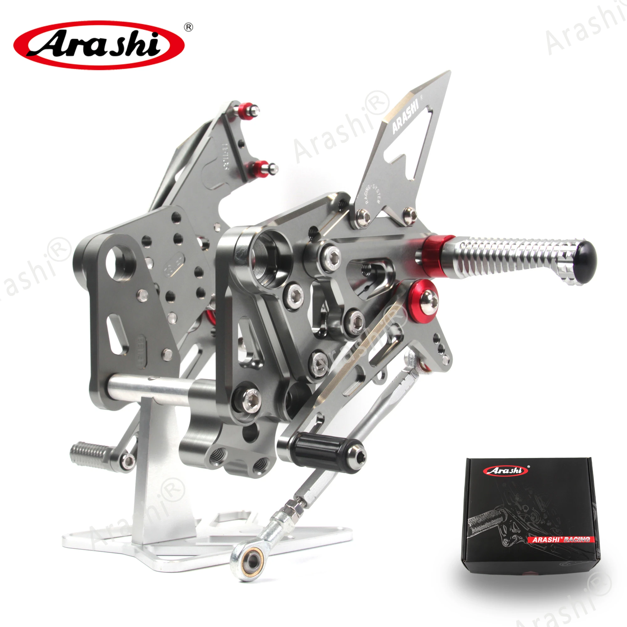 Arashi для KTM RC 390- CNC регулируемый Rider Rearset подножка алюминиевая подножки DUKE 390 RC390