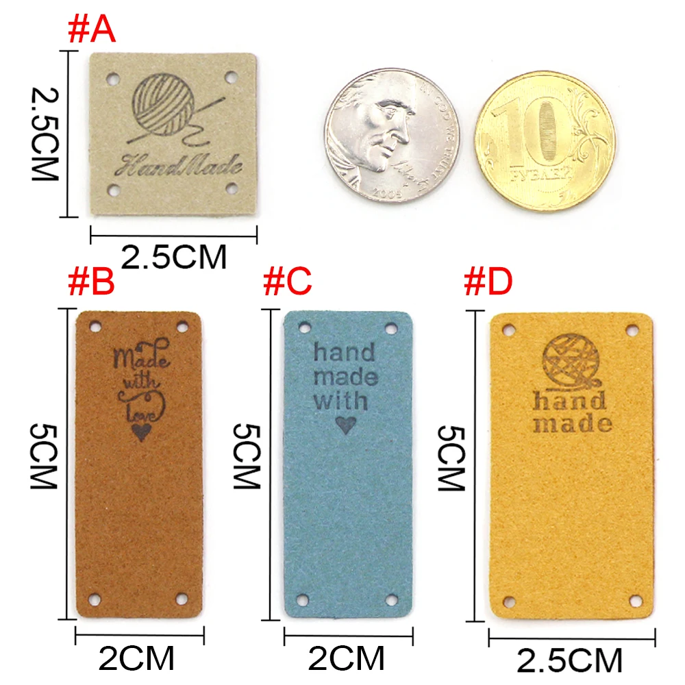 Набор этикеток для одежды аксессуары шитья 20 шт. цвет в ассортименте | Дом и сад