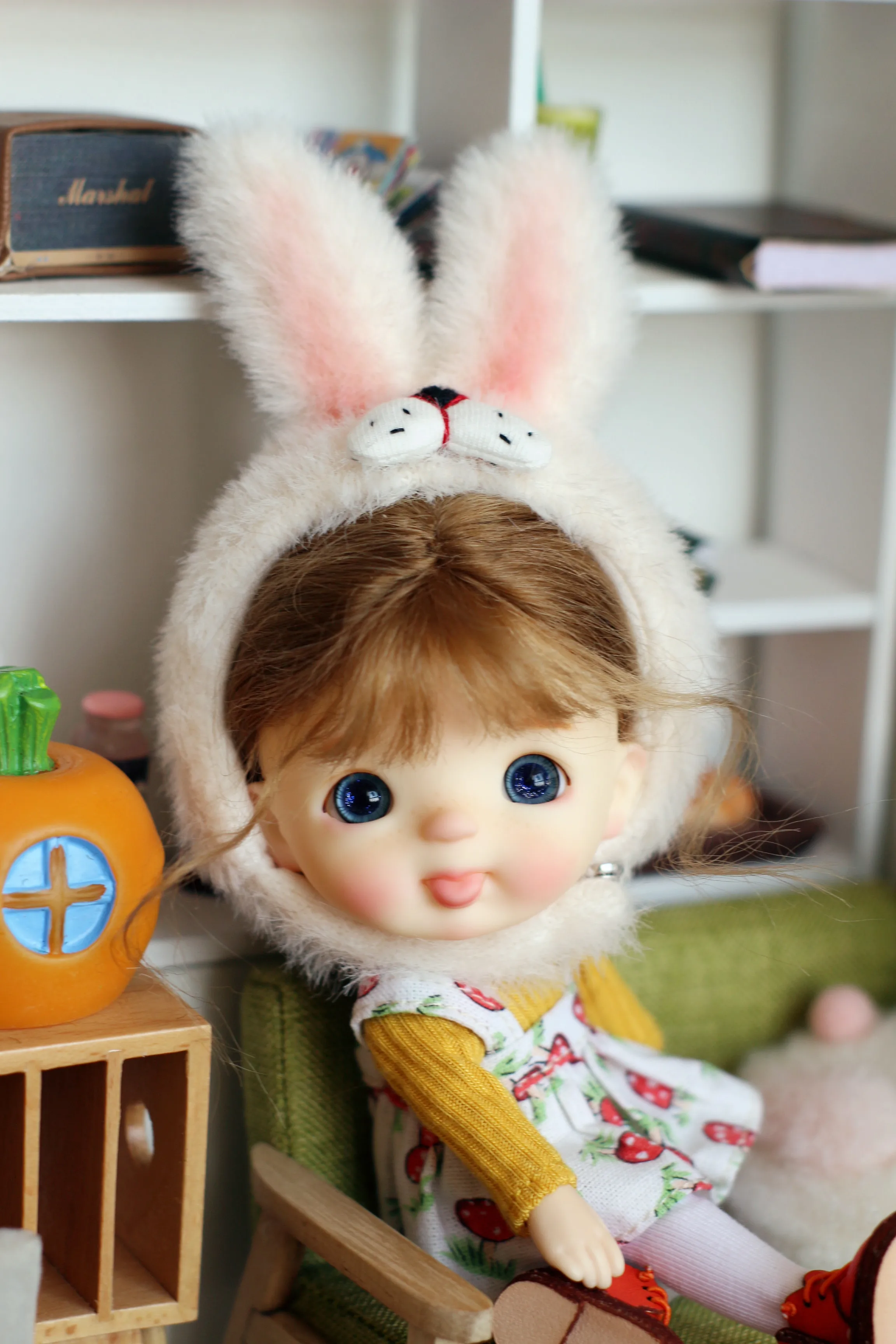 OB11 кукла Tommy 1/12 1/8 bjd детская голова включая кукольную голову и парик одежду обувь