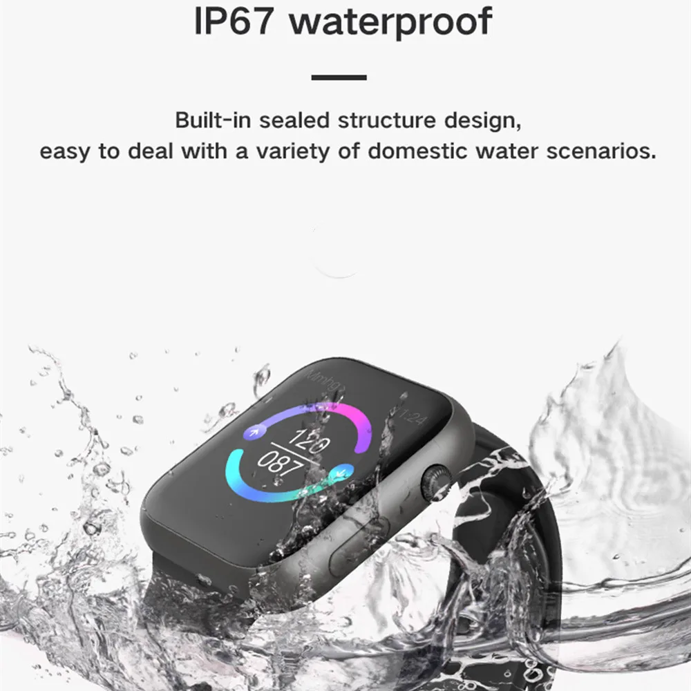 Женские Смарт-часы с сердечным ритмом IP67, водонепроницаемые, Bluetooth, женские спортивные Смарт-часы, Whatsapp, Android, для Apple, Xiaomi, huawei