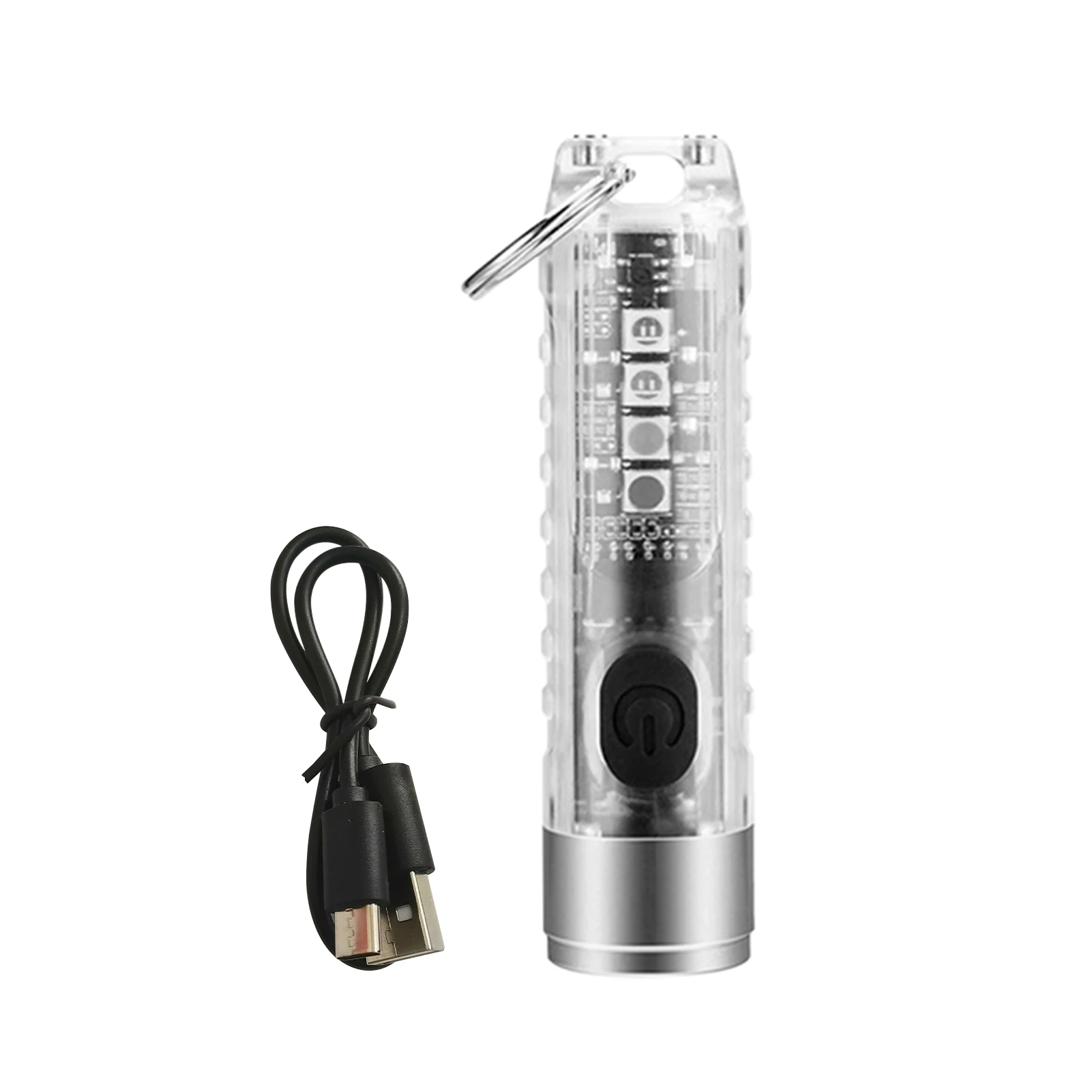 

Travel Handheld Hiking Mini Flashlight With Purple Light Portable Led Home Outdoors Activity Waterproof Camping Memory Mode