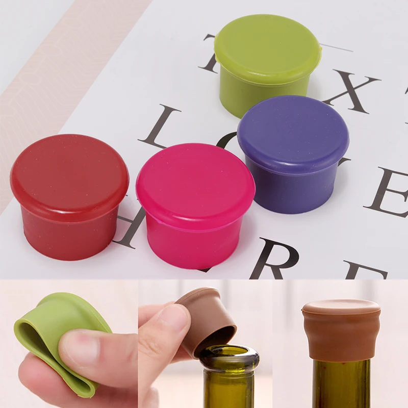 Силиконовые герметичные пробки для бутылок вина 1 шт.|Открывалки и штопоры| |