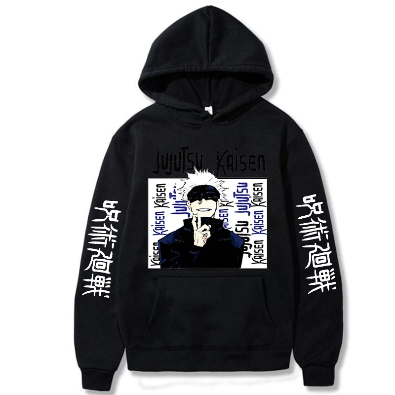 

2021 Jujutsu Kaisen Anime Hoodie Boys Girls Pullovers Sweatshirt Men's Hoodie Men Women Harajuku Hoodies Streetwear Tops Clothes