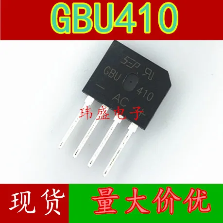 

50 шт./лот GBU410 DIP-4 4A 1000V
