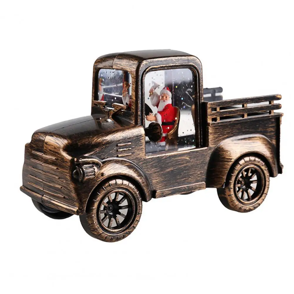 

High Quality Oil Lamp Truck Retro Cute Night Xmas LED Lamp Truck Santa Claus LED Car Christmas Car Lantern