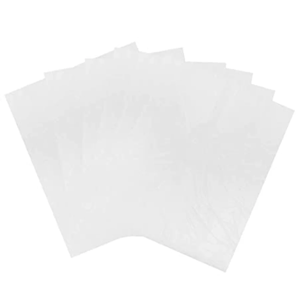 

Hot 100Pcs Hair Cutting Capes Disposable Waterproof Transparent Hair Salon Hairdressing Capes Gown t6
