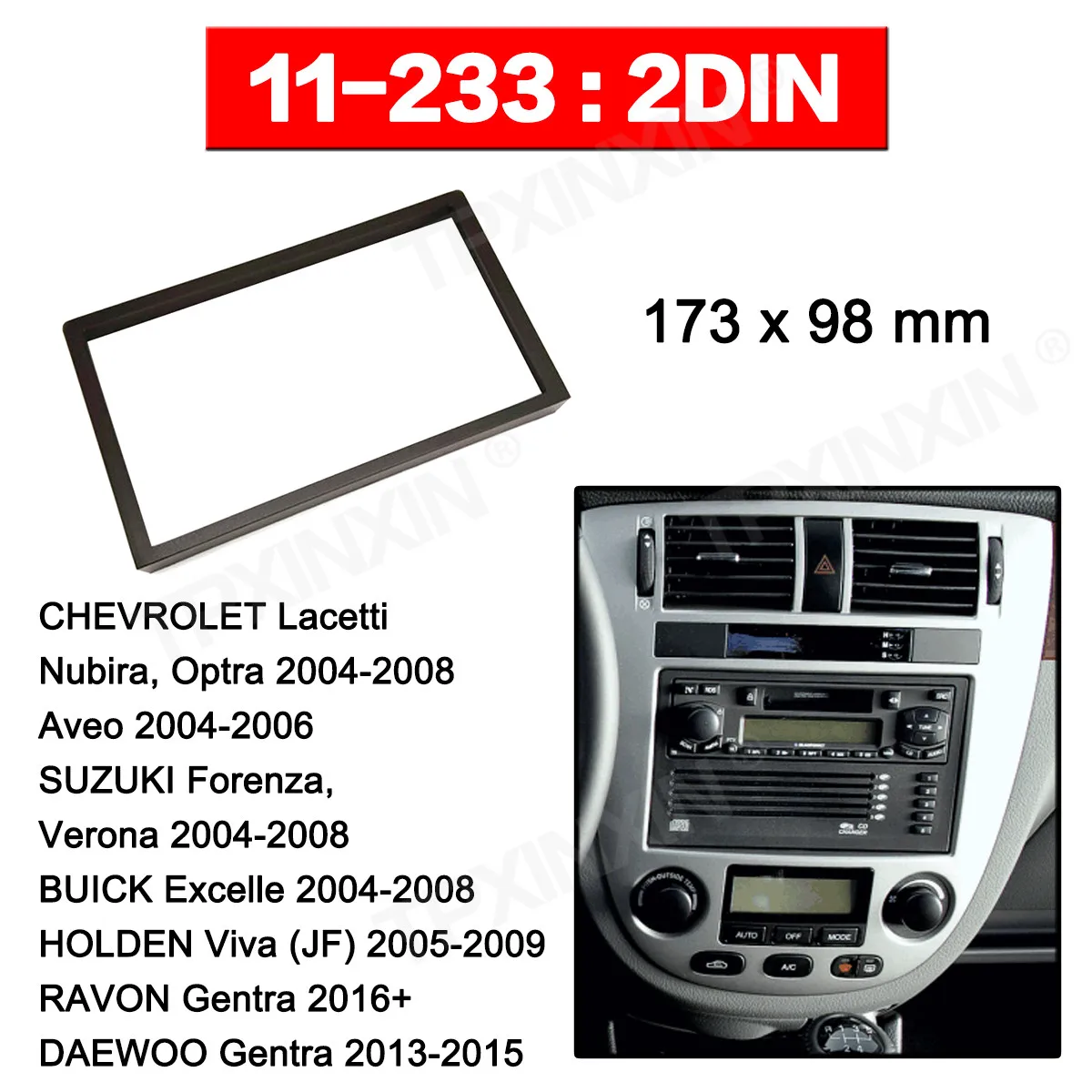 Рамка Верхняя панель радио Fascia Для CHEVROLET Lacetti Nubira Optra 2004-2008 стерео Dash CD обрезание