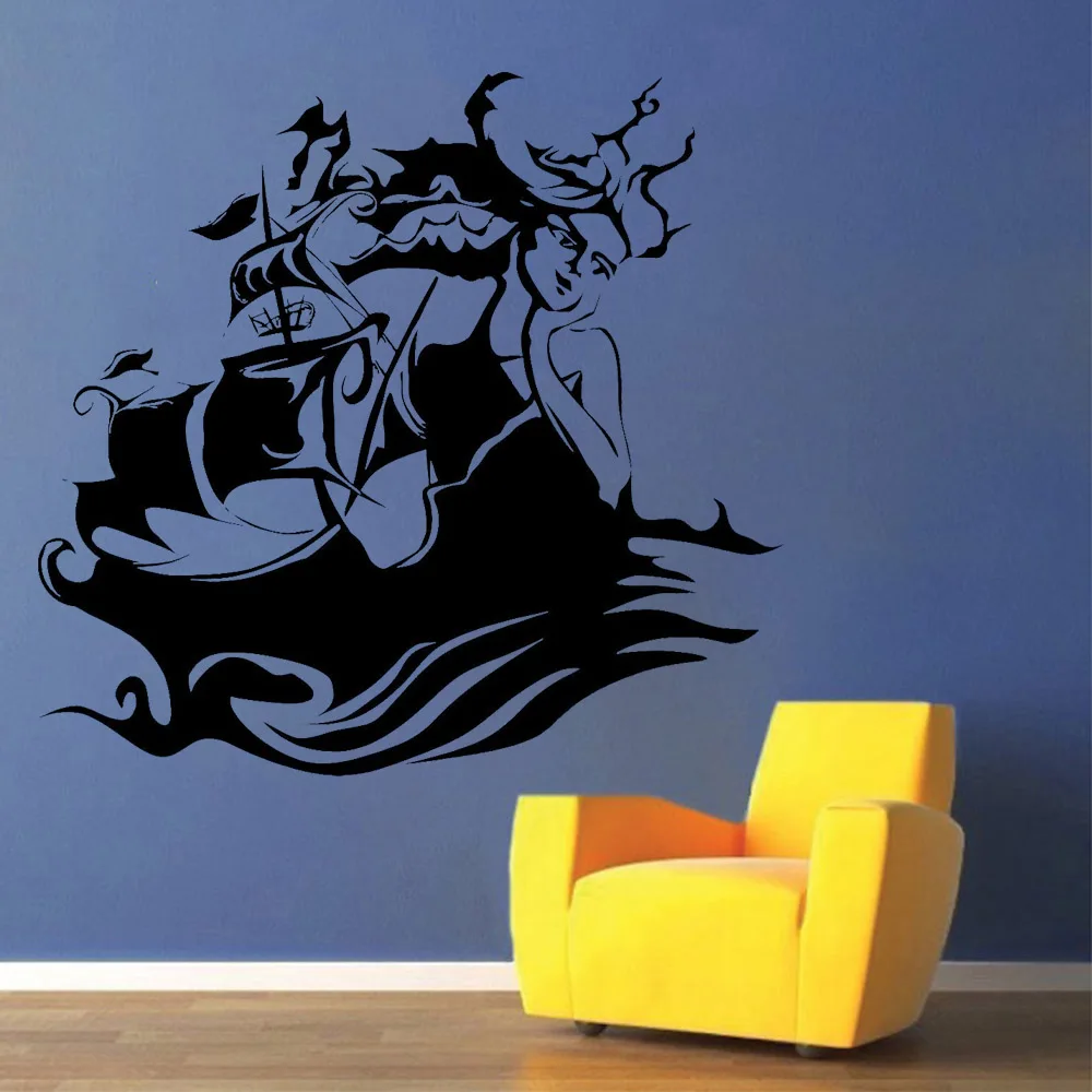 Фото Siren Wall Sticker For Living Room Ocean Marine Ship Sea Decor Vinyl Decal Nursery Children Nodic Home Decoration W636 Дом и сад Siren Wall Sticker For Living Room Ocean Marine Ship Sea Decor Vinyl Decal Nursery Children Nodic Home Decoration W636 Дом и сад