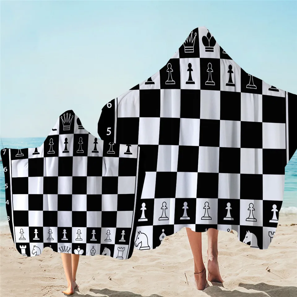 

Lightweight Microfiber Wetsuit Changing Robe Surf Poncho Towel with Hood Parenting Quick Dry Hooded Towels for Swim Beach Pool