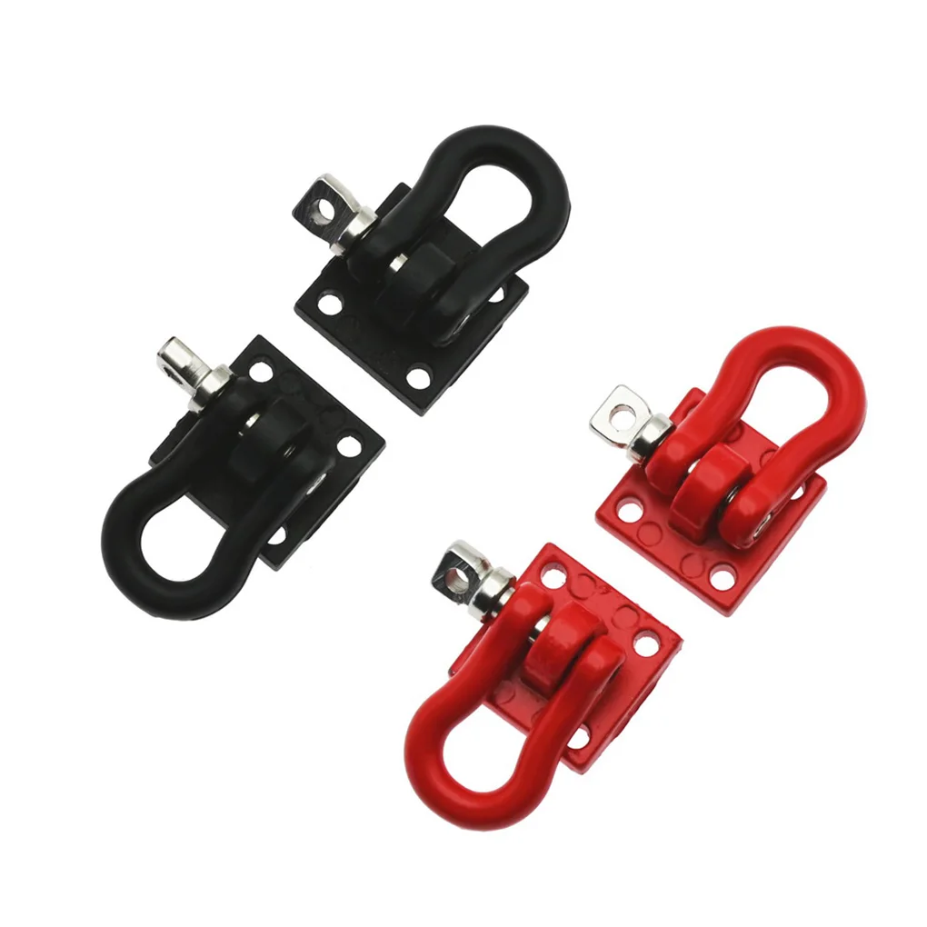 

2pcs RC Car Rescue Tow Hooks Model Vehicle Metal Buckles Toy Accessories Automotive Replacing Parts Automobile Supplies