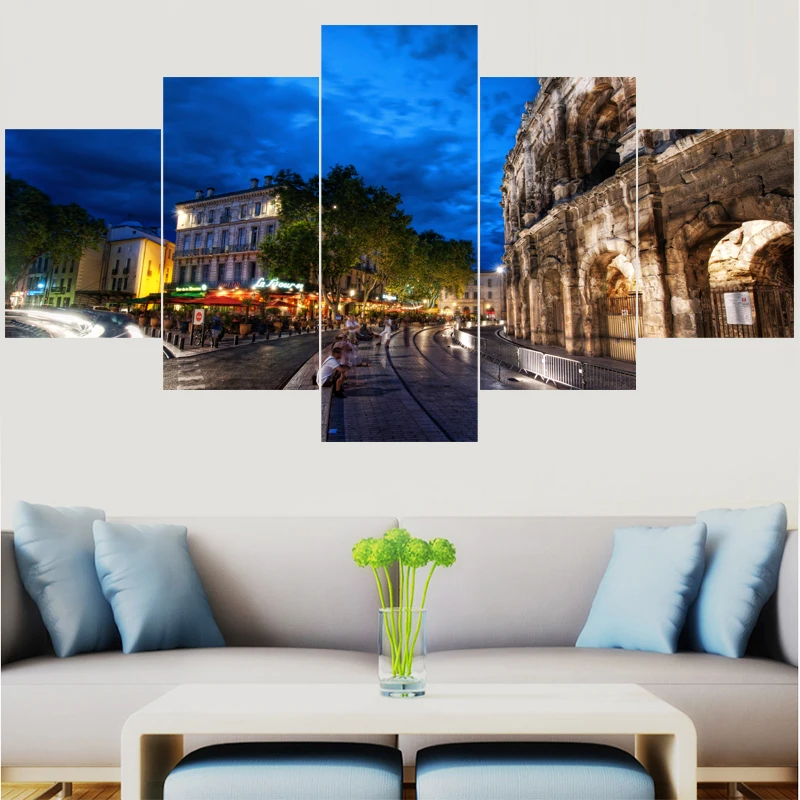 5 шт. HD Печать настенная живопись Италия известная римская Арена картины Домашний