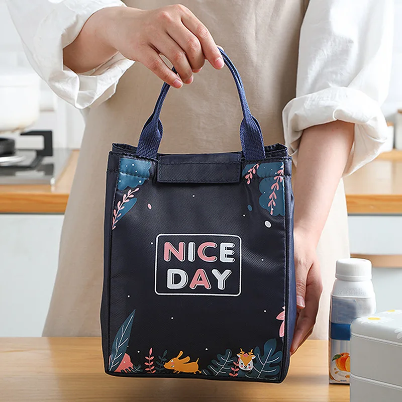 

Oxford Lunch Bag Office Food Cooler Bags Leisure Picnic Tote Thermal Insulation Covers Insulation and Cold Preservation Bags