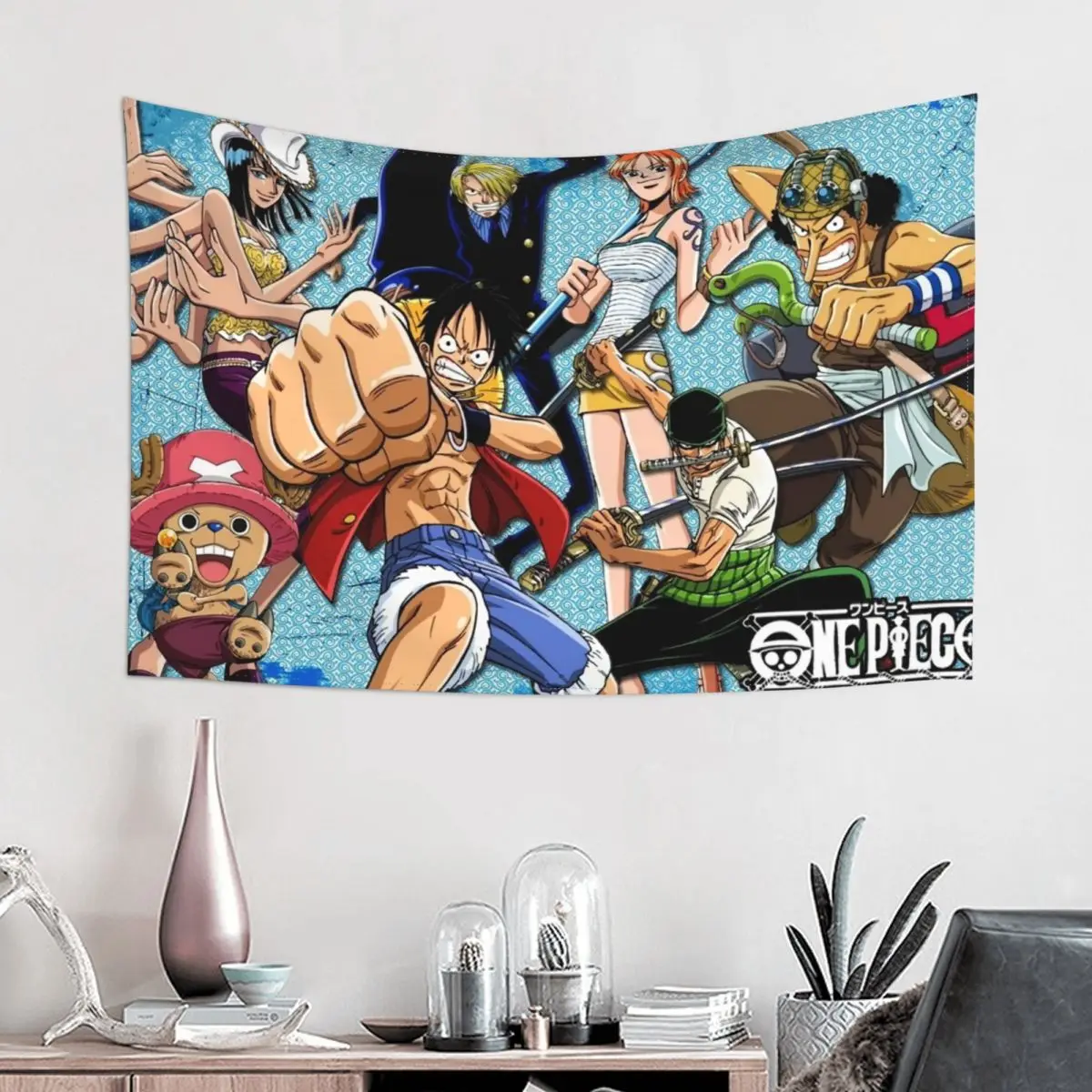 

One Piece Anime Tapestry Hippie Polyester Wall Hanging Room Decor Table Cover Mandala Wall Blanket