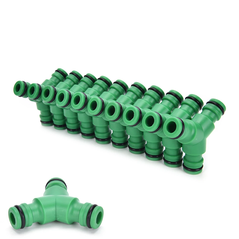 

3-Way Coupling Hose Connector Hose End Fittings Garden Watering Hose Coupling Triple Male Quick-Click Adapter