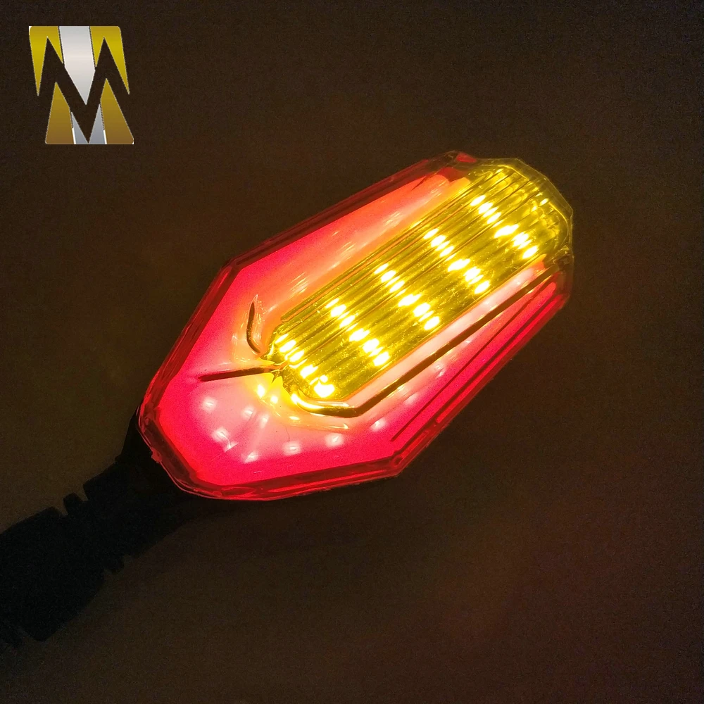

2PCS 12V LED Universal Motorcycle Turning Signal Indicator Light Lamp Moto Flasher For Kawasaki/Suzuk/KTM With 8mm Bolt