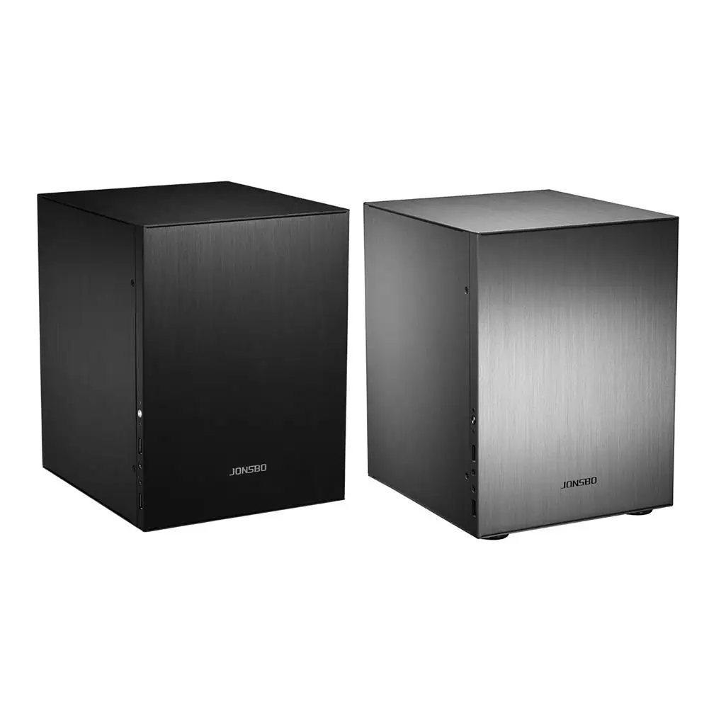 Jonsbo C2 Алюминиевый Чехол для компьютера настольный ПК Шасси мини ITX microATX сборка