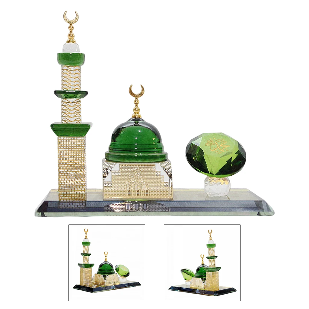 

Premium Mosque Miniature Islamic Figurine Desktop Tabletop Handicraft Decor