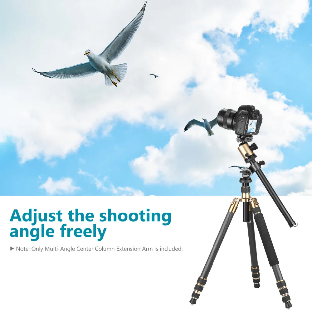 

Neewer Camera Tripod Boom Arm: External Multi-Angle Center Column Extension Arm for Studio Outdoor Macro Over Head Shooting