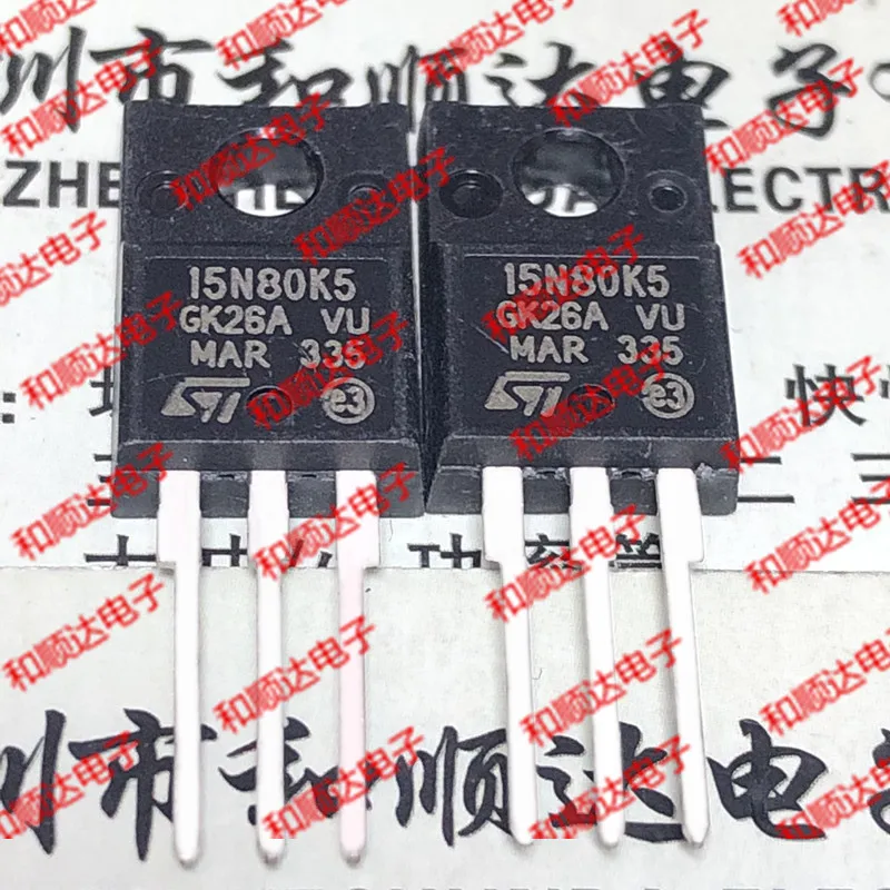 

10 шт./лот 15N80K5 STF15N80K5, новый запас, TO-220F 800V 14A