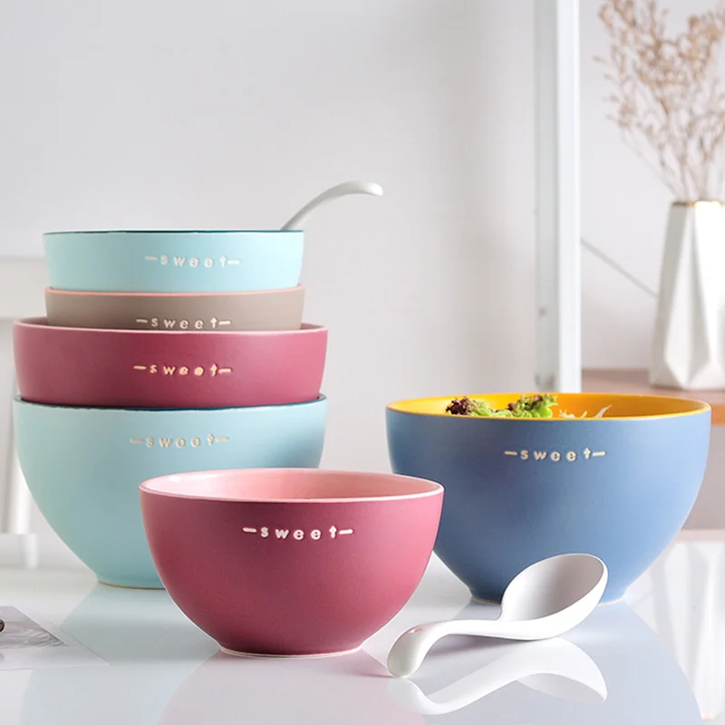 Миска для еды Бытовая одинарная маленькая чаша Корейская Милая миска в форме