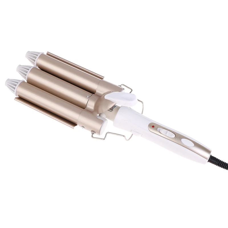 Красота 3 Бочки тройной баррель Керамика волосы щипцы для завивки Волос Глубокая