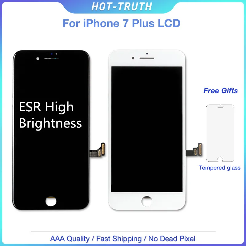 100 шт./лот высокая яркость для iPhone 7 Plus 8 LCD TIANMA ESR ЖК-дисплей экран 3D сенсорный