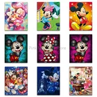 5d Disney Микки полная алмазная живопись мультипликационный персонаж пара Diy Алмазная Вышивка крестом с героями мультфильма Русалочка номер Декор