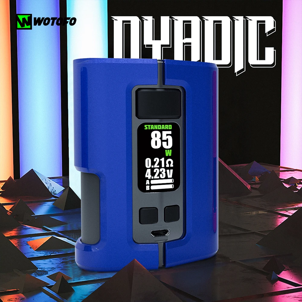 Original Wotofo Dyadic Box Mod 0.0001s Powerful No18650 Battery squonk For RDA Vape Tank Electronic Cigarette |