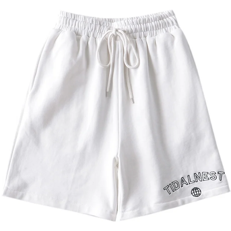 

Letter Embroidery Loose BF Style Elastic Waist Shorts Spring and Summer New Women's All-Match Sweatpants Sports Pants Jogger