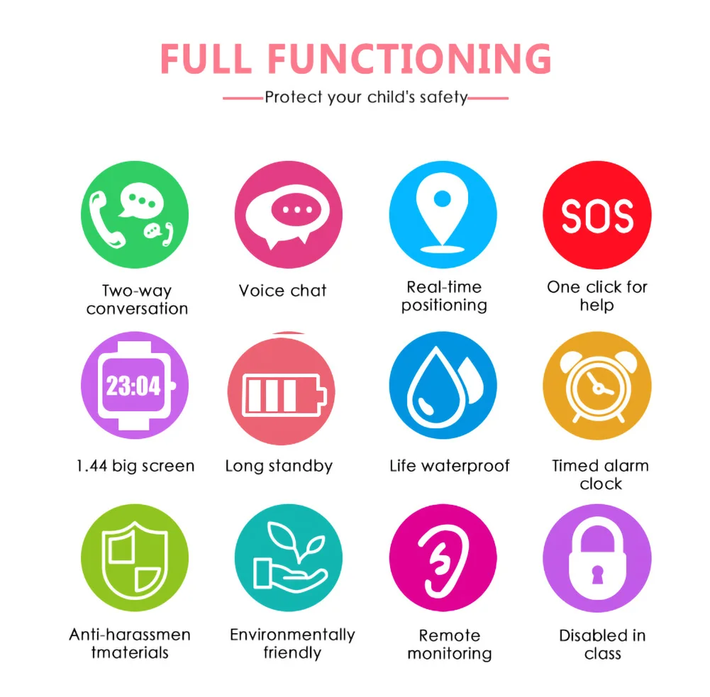 Детские Смарт часы с GPS локатором и кнопкой SOS|Смарт-часы| |