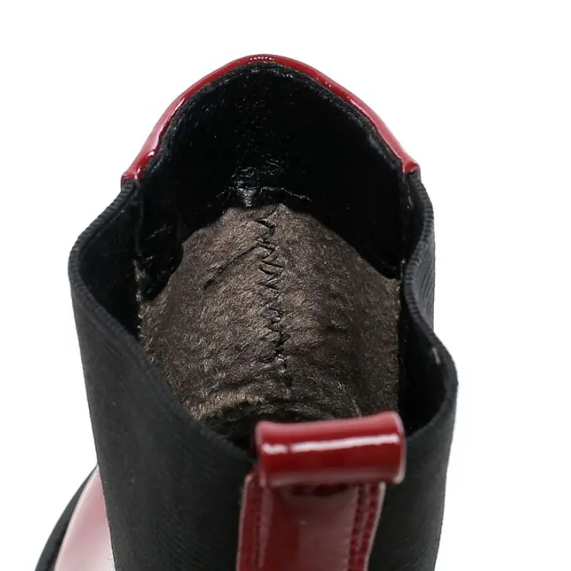 ZALAVOR/Сапоги до середины икры женская обувь из натуральной кожи на платформе